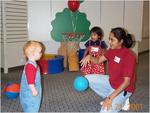 Hazen and Rupa at Gymboree Birthday