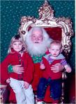 Laurel and Hazen visit Santa